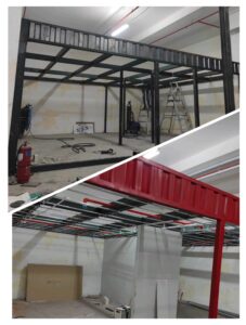 Heavy Duty Mezzanine Floor Installation in Singapore.